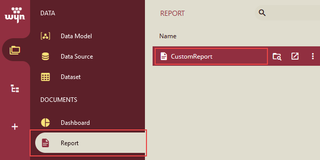 Select the report