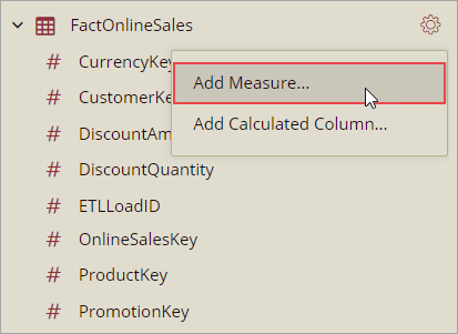 Add Measures and Calculated Column