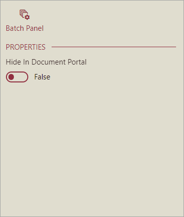 Batch Panel