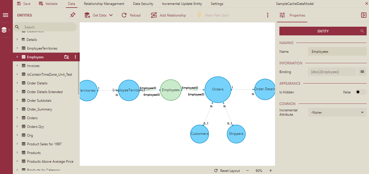 Cached Model Designer