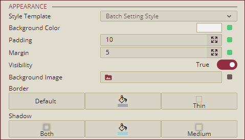 Candlestick Chart - Inspector Panel - Appearance