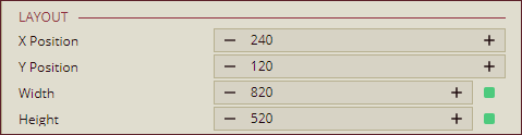 Candlestick Chart - Inspector Panel - Layout