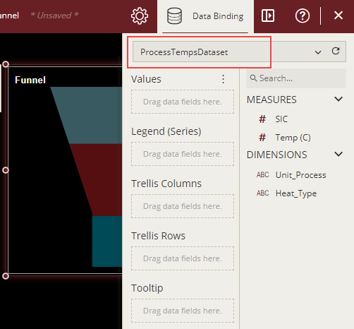 Adding a dataset to chart scenario