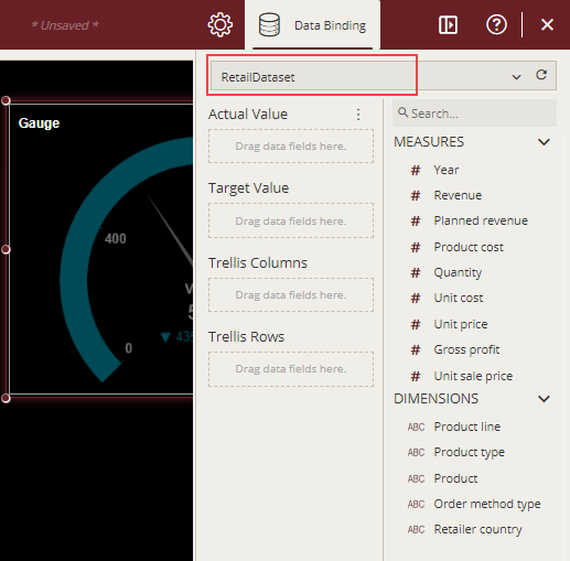 Adding a dataset to the scenario