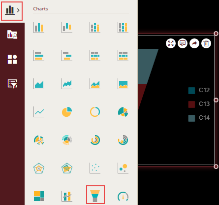 Adding a chart scenario from the Dashboard Toolbox