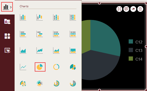 Adding a chart scenario from the Dashboard Toolbox