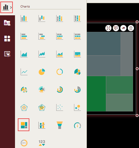 Adding a chart scenario from the Dashboard Toolbox