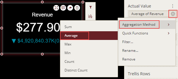 Formatting fields in a chart