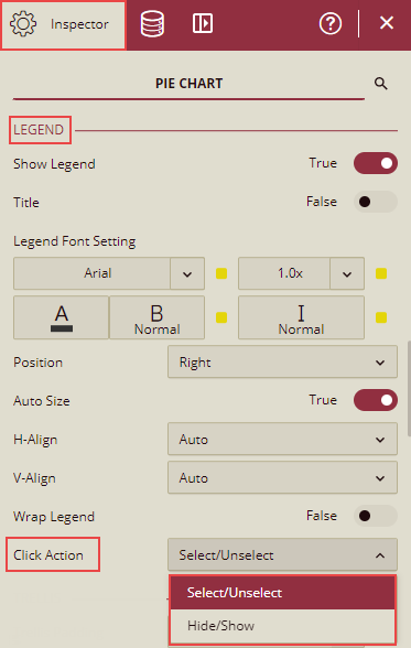 Legend Click Action Dropdownlist