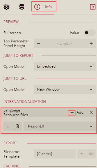 All Language Resource from Info Tab