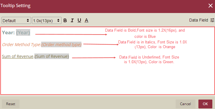 Edit Tooltip Data Fields