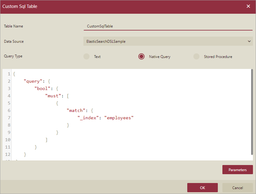 Custom SQL tables with native DSL