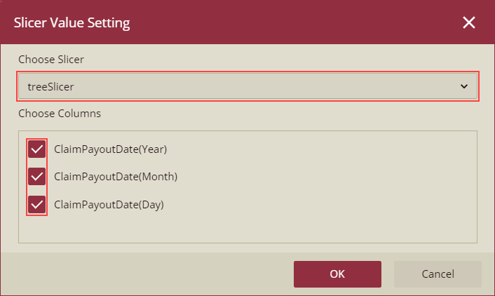 Slicer Value Setting