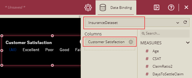 Binding Dataset to Slicer