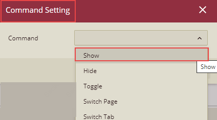 Command Setting Dialog Box