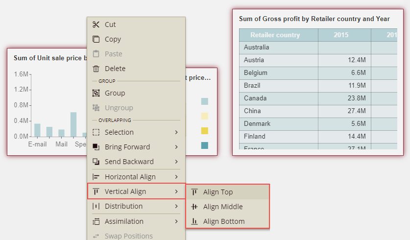 Vertical Align Align Options