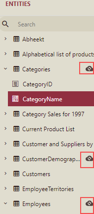 Sync table data and structure button