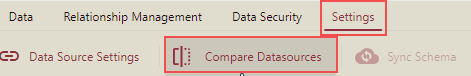 Click Compare Datasources Button