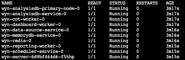 Kubernetes pods' status