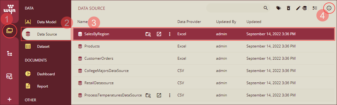 Schedule Task for Datasource - Select Datasource