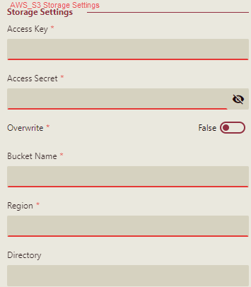 AWS_S3 Storage Settings