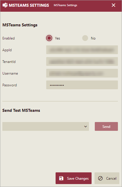 MS Teams Settings