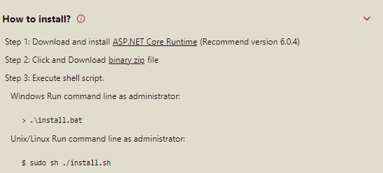 Expanding the section that describes the installation steps for the secondary node