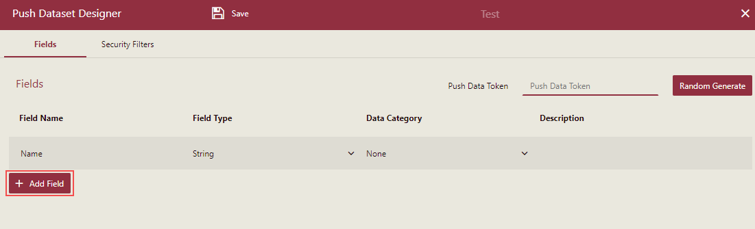 Add fields to the push dataset