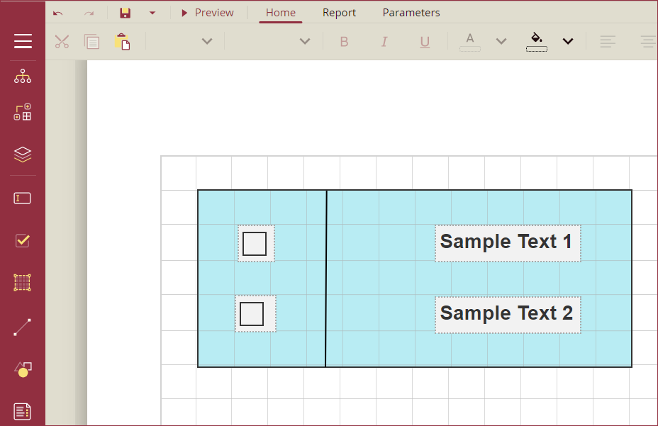 Example scenario of a container