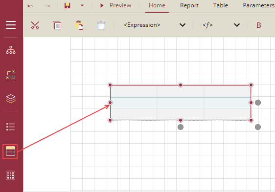 Drag Table Control