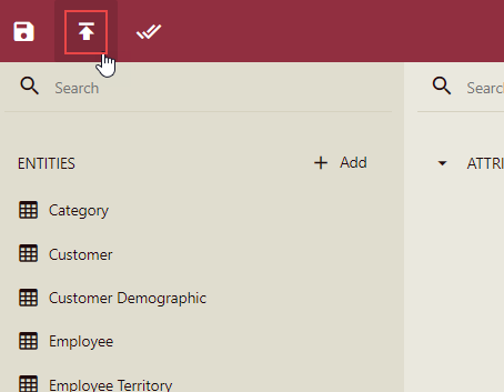 Save and Publish Data Model