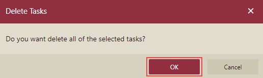 Delete Task Dialog