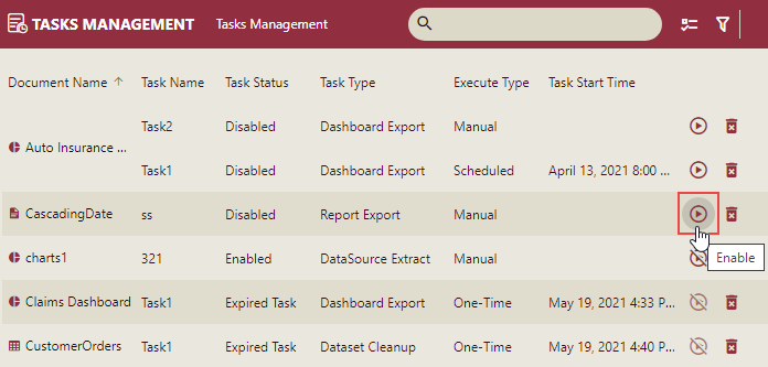 Enable a Task