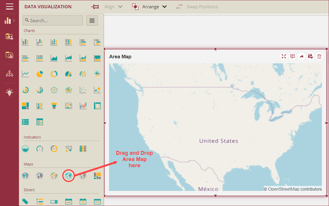 Add a Area Map scenario to Dashboard