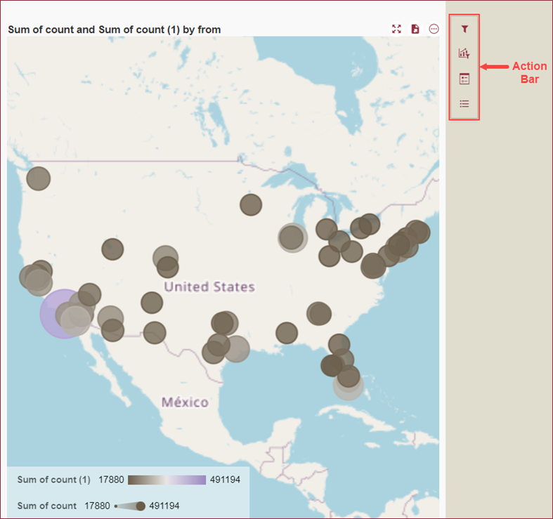 Data Analysis of a Bubble Map scenario