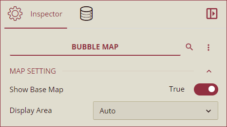 Inspector Panel - Map Settings