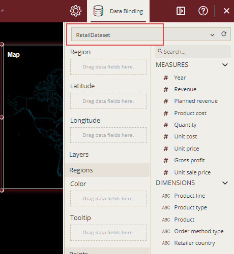 Adding a dataset to map scenario