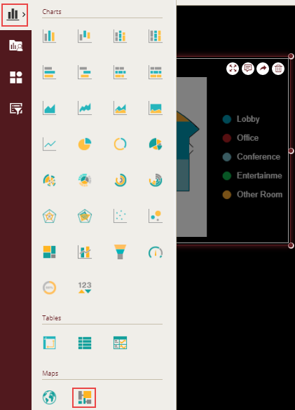 Adding a floor plan scenario from the Dashboard Toolbox