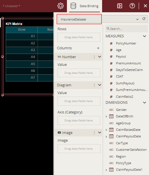 Binding the Data Table to Dataset