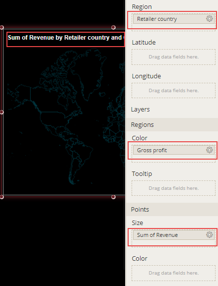 Map Scenario with bound attributes