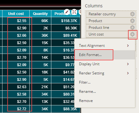 Editing the format for the data attribute