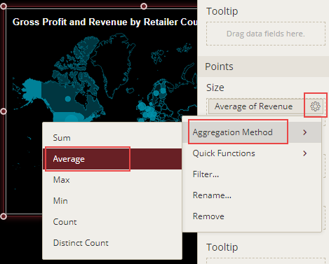 Formatting fields in a chart