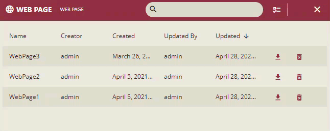 Deleting Multiple Web Pages from the Admin Portal