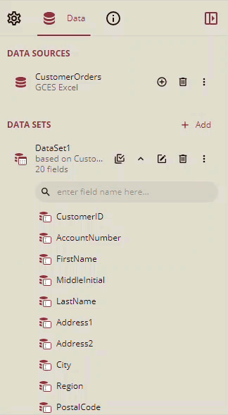 Dataset Based On Embedded DataSource